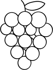 Grapes outline png