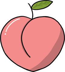 peach fruit v.1 png