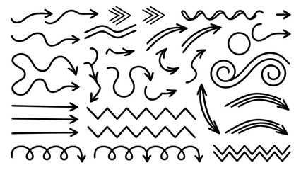 Hand Drawn Arrow Doodles Collection