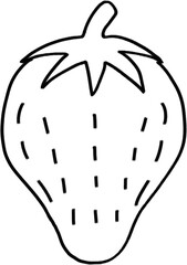 strawberry fruit outline png
