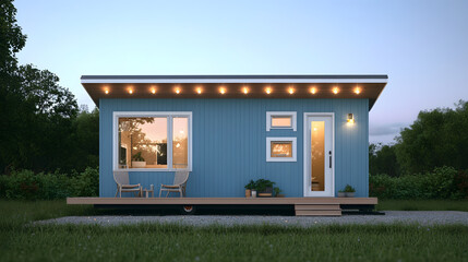 modern house in the park