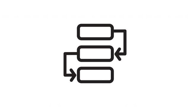 Simple flowchart ideal for business presentations, education materials, training manuals, and website content to visually explain complex processes.