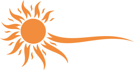 hotest sun vector logo monograme template