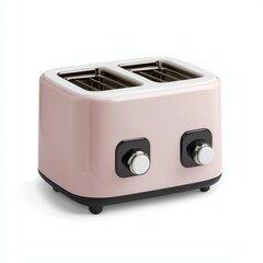 Stylish Pink Toaster with Dual Slots and Adjustable Settings