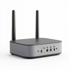 Modern Wireless Router with Antennas for High-Speed Internet Access