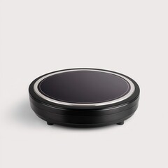 Elegant Black Circular Base for Displaying Objects in Studio Setup