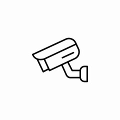 cctv camera icon sign vector