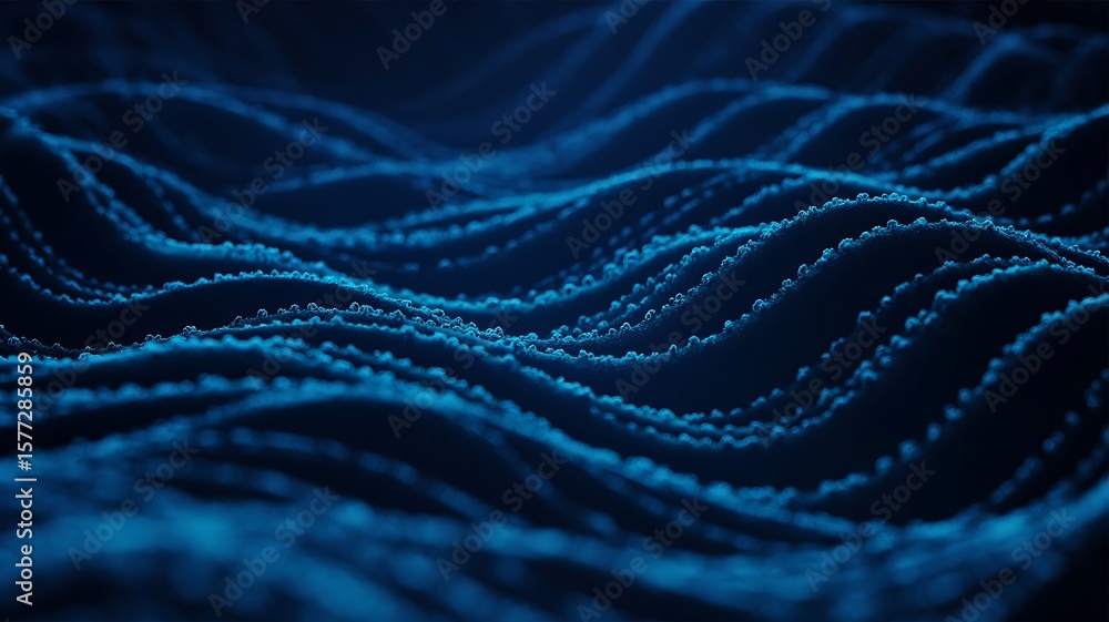 Poster abstract blue waves create a mesmerizing and dynamic background with a textured pattern