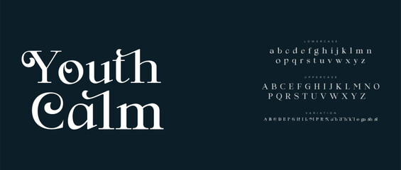  Elegant alphabet letters font logo. Typography luxury classic lettering serif fonts decorative wedding vintage retro logos.