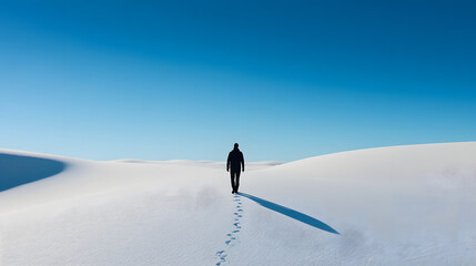 snowboarder on the slope