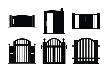 Black and white barcode vector icon set for business sign design, book, or web illustration
