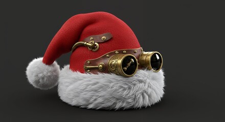 Santa Hat With Goggles