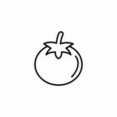 tomato fruit icon sign vector