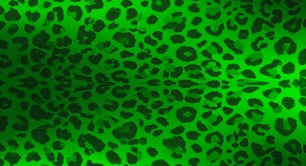 Green Leopard Print Texture