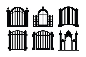 Black and white fence pattern with a barcode design concept