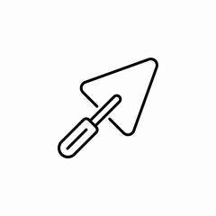 cement shovel icon sign vector