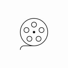 film reel icon sign vector