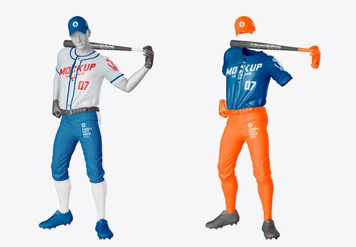 Baseball Kit Pose Mockup