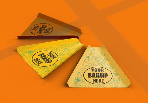 Pizza slice holder mockup