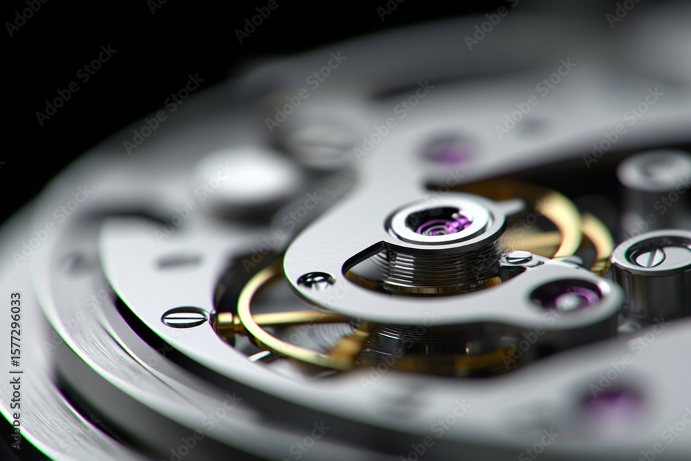 Poster exploring the intricate details of a watch mechanism