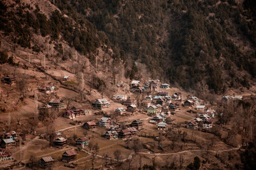 Remote Mountain Village in Kashmir