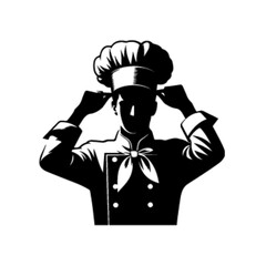 Professional Chef Character Vector – Culinary Mascot Illustration in Uniform