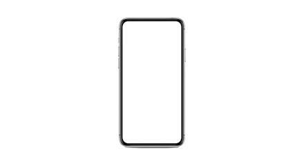 Realistic smartphone mockup. Mobile phone vector with isolated on white background. Device front view. 3D mobile phone with shadow. Realistic, high quality smart phone mockup for ui ux presentation.

