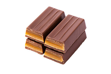 a chocolate bar with a bite taken out of it