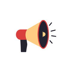 megaphone on white background