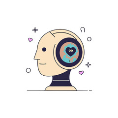girl with headphones