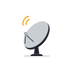 satellite dish on white background