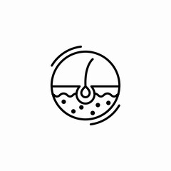 hair health icon sign vector
