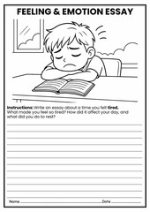 Feeling & Emotion Reflective Essay Worksheets | SEL Writing Activities for Grades 2–5 | Creative Writing | Emotional Regulation & Self-Awareness