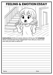 Feeling & Emotion Reflective Essay Worksheets | SEL Writing Activities for Grades 2–5 | Creative Writing | Emotional Regulation & Self-Awareness