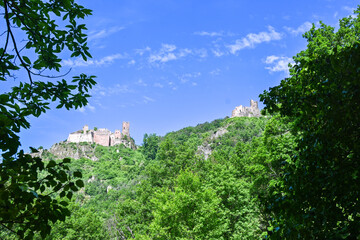 Blick auf die Schlossruine  Grand Rappolstein Sain Ulric