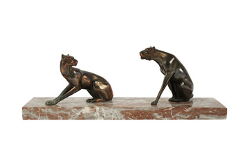 antique wooden statue of a horse  Dylan Lewis Leopard