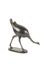 antique iron figurine Ostrich by Loet Vanderveen