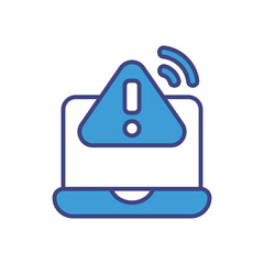 Network Caution icon vector