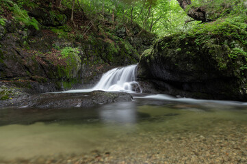 山梨県北杜市の塩川の滝
