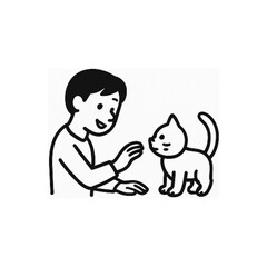 飼い主＆ペット(ねこ)ふれあいシーン１