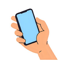 icon of a hand holding a cellphone