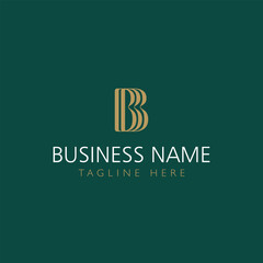 Elegant Letter B Logo for Beauty and Cosmetic Brand Feminine and Modern Monogram Design