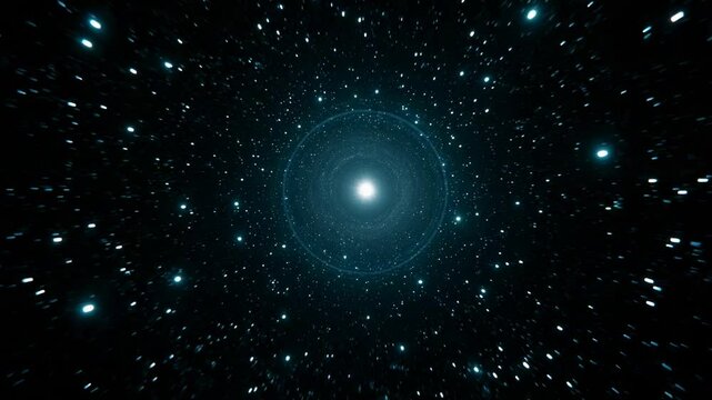 Stunning cosmic journey through a vibrant galaxy filled with stars and luminous space phenomena