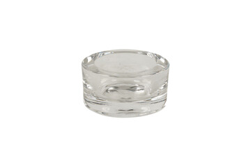 glass of water isolated, Clear Round Glass Holder – Minimalist Decorative Tray or Candle Base