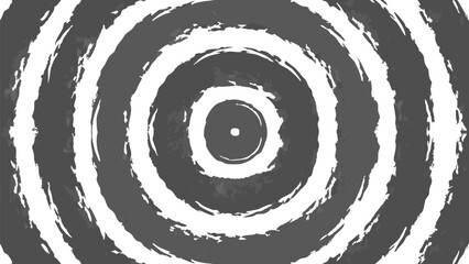 A simple illustration of a white irregular oval shape set against a dark gray plain background design element