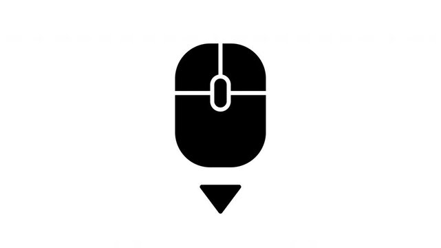 scroll down solid animation icon
