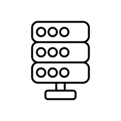 Database icon vector
