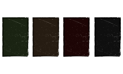 Distressed rectangular blocks in olive green, burgundy, brown, and black with rustic texture and earthy tones for grunge, abstract, or vintage themes.