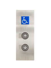 Elevator up/down button and wheelchair symbol PNG transparent.