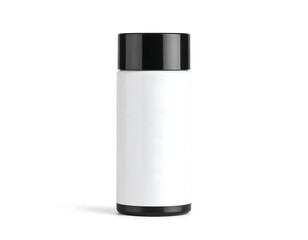 Blank white cosmetic bottle
